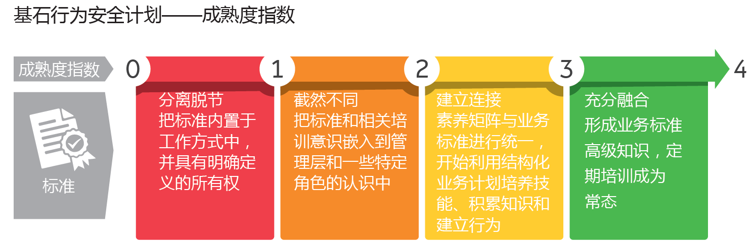 Cornerstones behavioural safety programme - maturity index